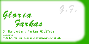 gloria farkas business card